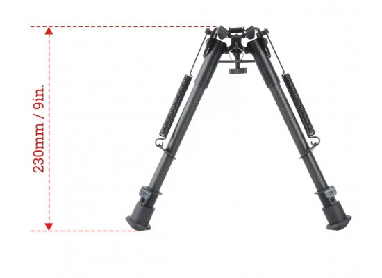 TACBAND Karbon Fiber Bipod  9-13 INCH BPB-C