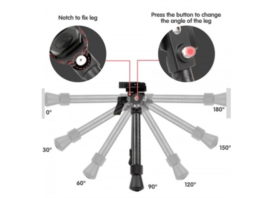 TACBAND CARBONSTRIKE Karbon Fiber Bipod BPV | 8-11"